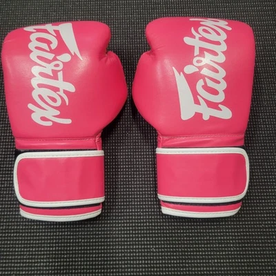 Guantes de Boxeo Fairtex Rosa 10oz Hechos a Mano en Tailandia Cuero Sintecado Nuevos Foto 1 de 4