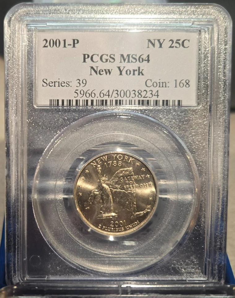 2001-P New York Quarter PCGS MS64 - Image 1 of 1