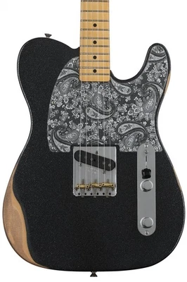 Guitarra elétrica Fender Brad Paisley Road Worn Esquire - Black Sparkle - Imagem 1 de 4
