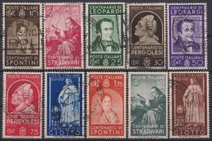 F-EX60907 ITALIA 1937 FAMOSO ARTISTA STRADIVARIUS GIOTTO CONJUNTO USADO ALTO VALOR. - Imagen 1 de 3