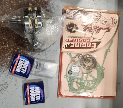 Kit de junta de sello de aceite de rodamientos principales del cigüeñal de reconstrucción del motor YZ125 YZ 125 01~04 Foto 1 de 2