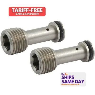 Allstar ALL90071, Pair of Oil Restrictors Bowtie Block Chevy 1pr Stainless Perfo - Image 1 of 4