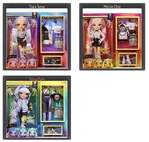 Complete set of 3 Rainbow High Royal Three K-Pop Dolls Rainbow Vision  - Picture 1 of 24