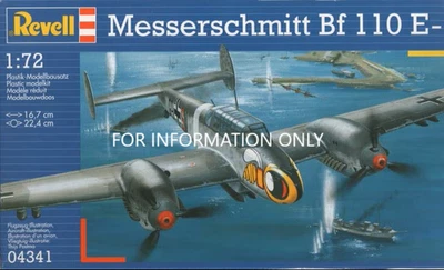 Revell Messerschmitt Bf 110 E-1 in 1:72 scale - No Box - Immagine 1 di 4