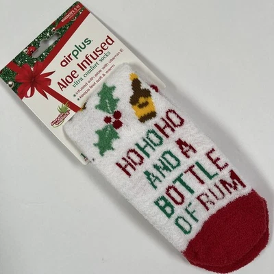 Calcetines Hidratantes Air Plus Talla 5-11 Aloe Vitamina E Infundido Blanco Navidad HoHo Foto 1 de 4