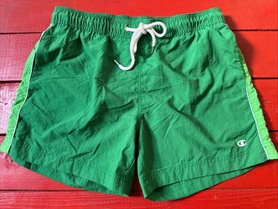 CHAMPION Herren Badehose Badeshorts Gr. L Beach Shorts Boxer Logo grün - Bild 1 von 4
