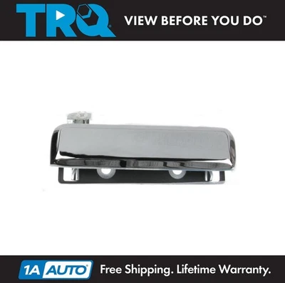 TRQ Right Exterior Door Handle Chrome For 1979-1991 Ford Mustang Foto 1 de 2