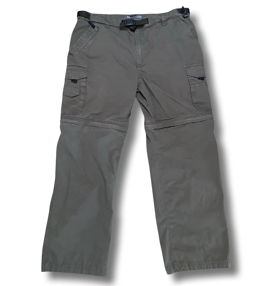 BC Clothing Cargo Convertible Pants Men’s 40x32 Zip-Off Hiking Outdoor Brown - Image 1 of 4