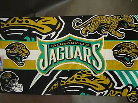 NFL Jacksonville Jaguars Beach Towel, NEW Cover
