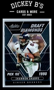 2022 Panini Absolute Draft Diamonds #DD-7 Shannon Sharpe Denver Broncos - Picture 1 of 2
