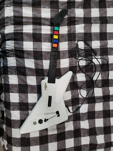 Guitar Hero X-plorer Guitar Xbox 360 White Wired Controller Sold AS IS! - Picture 1 of 12