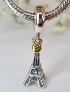 Authentic Pandora Love Paris Hanging Charm, 791302z #676 FRANCE  Charm