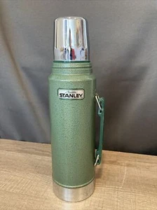 Vintage Stanley Aladdin Green Bottle Thermos A-944DH 1 Quart - Picture 1 of 14
