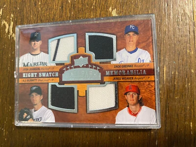 2008 Ballpark Collection Eight Swatch Jerseys Zack Greinke Roy Oswalt Tarjeta Reliquia Foto 1 de 2
