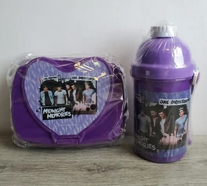 One Direction 2014 Sandwich Brotdose lila Kunststoff & Flasche mit Riemen - Bild 1 von 7
