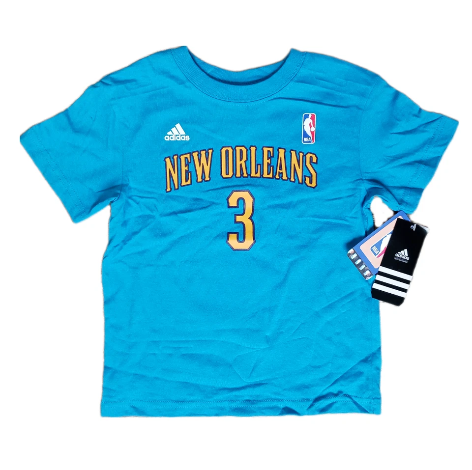 Camiseta Adidas New Orleans Hornets Niños Talla M 5/6 Chris Paul Azul NBA Camiseta Foto 1 de 4