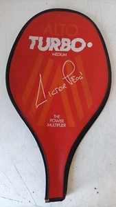 ALTO TURBO MEDIUM VICTOR PECCI FODERO/CUSTODIA RACCHETTA DA TENNIS VINTAGE - Picture 1 of 5