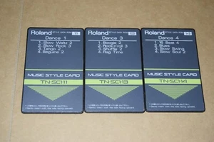Roland Music Style TN-SC1-11, TN-SC1-13 TN-SC1-14 Tanzkarten 1, 3, 4 Konvolut - Bild 1 von 2