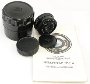 ⭐NEW⭐ KMZ INDUSTAR 50-2 50mm f/3.5 Russian Soviet USSR Pancake Lens Mount M42 - Picture 1 of 10