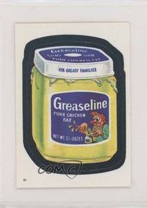 1982 Topps Wacky Packages Album Stickers Greaseline #91 0a2