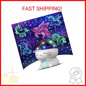 Unicorn Night Light Projector for 2-8 Years Old Girls.Unicorns Gifts for Girls A - Picture 1 of 2