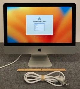 Apple iMac A1418 MMQA2LL/A 2017 21.5" AIO i5-7360U 8GB RAM 256GB NVMe w/Cord - Picture 1 of 5