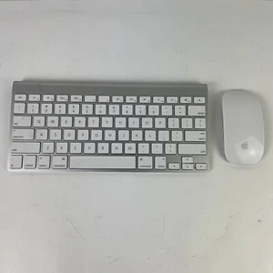 Apple Wireless Keyboard & Magic Mouse Combo Set Model A1314 A1296 Battery - Picture 1 of 7