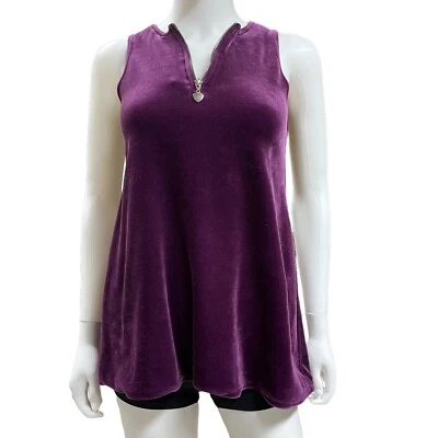 Camiseta sin mangas de terciopelo púrpura Copper Key para mujer talla 7 (N10315) Foto 1 de 4