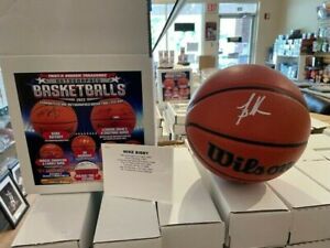 Mike Bibby Autographed NBA Basketball with Tristar cert! 