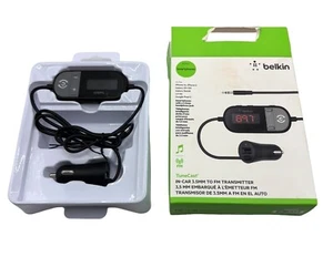 Vintage Belkin TuneCast In-Car 3.5mm To FM Transmitter For Smartphones - Picture 1 of 17