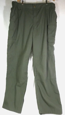 Calça cargo 5.11 Tactical Taclite Pro Ripstop masculina 44x34 verde oliva exército 511 - Imagem 1 de 4
