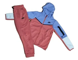 Nike Boy's 2- Piece Cotton Sweatsuit Joggers&Zip Up Hoodie Size  Small(7/8) - Picture 1 of 5