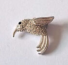 Modna biżuteria Aparte - broszka kolibri z wieloma cyrkoniami