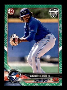 VLADIMIR GUERRERO JR 2018 BOWMAN TOPPS HOLIDAY #TH-VGJ GREEN RC #29/99 BF2135 - Picture 1 of 1