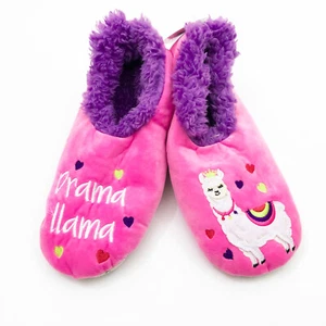 Snoozies Damen Drama Lama rutschfeste Hausschuhe Medium 7/8 - Bild 1 von 6