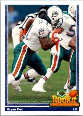 1991 Upper Deck - Bryan Cox #607 1992 Hologram (RC) - Image 1 of 2