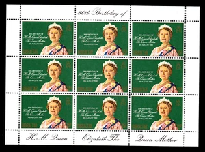 Gibraltar 408 **,Kleinbogen, 80.Geburtstag Königinnenmutter Elisabeth postfrisch - Bild 1 von 1