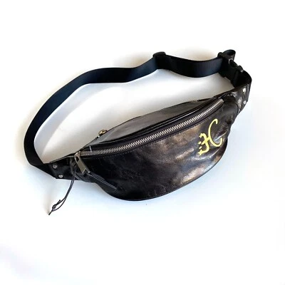 Riñonera TREASURE & BOND Negra Unisex Cuero Esmaltado CINTURA Foto 1 de 4