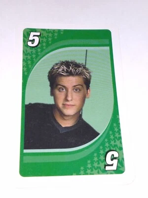 NSYNC UNO #5 Lance Bass Playing Card Mattel 2000 Green - Image 1 of 2
