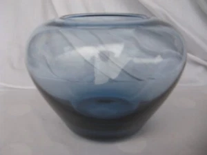 VASE VLG WEISSWASSER WMF WAGENFELD ART DECO BAUHAUS Stahlblau - Bild 1 von 6