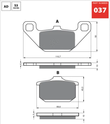 Front Sintered Brake Pads Fits KAWASAKI 750 Vulcan 1993 upwards SH0 - Image 1 of 2