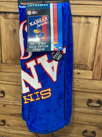 Kansas jayhawks 50 x 60 silk touch throw blanket Cover