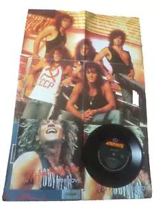 BON JOVI 7" record Lay Your Hands on Me Limited Edition with Poster UK 1988 - Picture 1 of 9