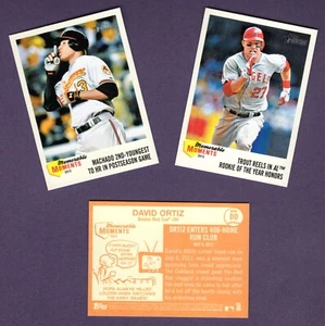 2013 Heritage Baseball Cards Inserts News Flashbacks Memorable Moments - Pick it - Picture 1 of 45