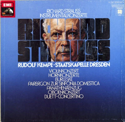 4LP Box STRAUSS Concertos KEMPE DAMM HOELSCHER FRAGER WEISE EMI C191-2743 Quadro - Image 1 of 3