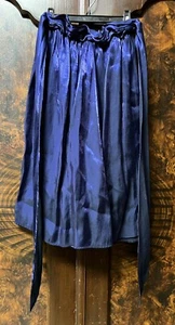 Vtg Handmade Girl Skirt Purple/Blue Taffeta Back Bow Layered Elastic 24” Waist - Picture 1 of 12