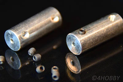 2x Kupplung 2,0 x 3,0 mm Wellenkupplung Alu für RC Boot Propeller Welle Adapter - Bild 1 von 3