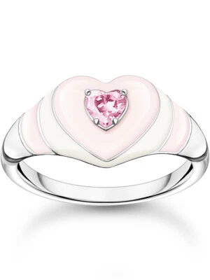 Thomas Sabo Anello da donna TR2435-041-9-50 cuore misura 50 - Immagine 1 di 3