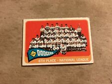 1965 Topps Los Angeles Dodgers #126 - Near Mint - Great Corners - No Creases