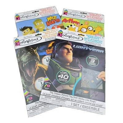 4 COLORFORMS Boy Toy Sticker Adventure Lightyear Jurassic World Kratt Arthur - Image 1 of 4